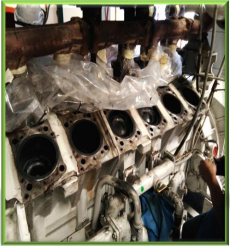 SERVICE OF EMERGENCY DIESEL GENERATOR TOP OVERHAUL WORK